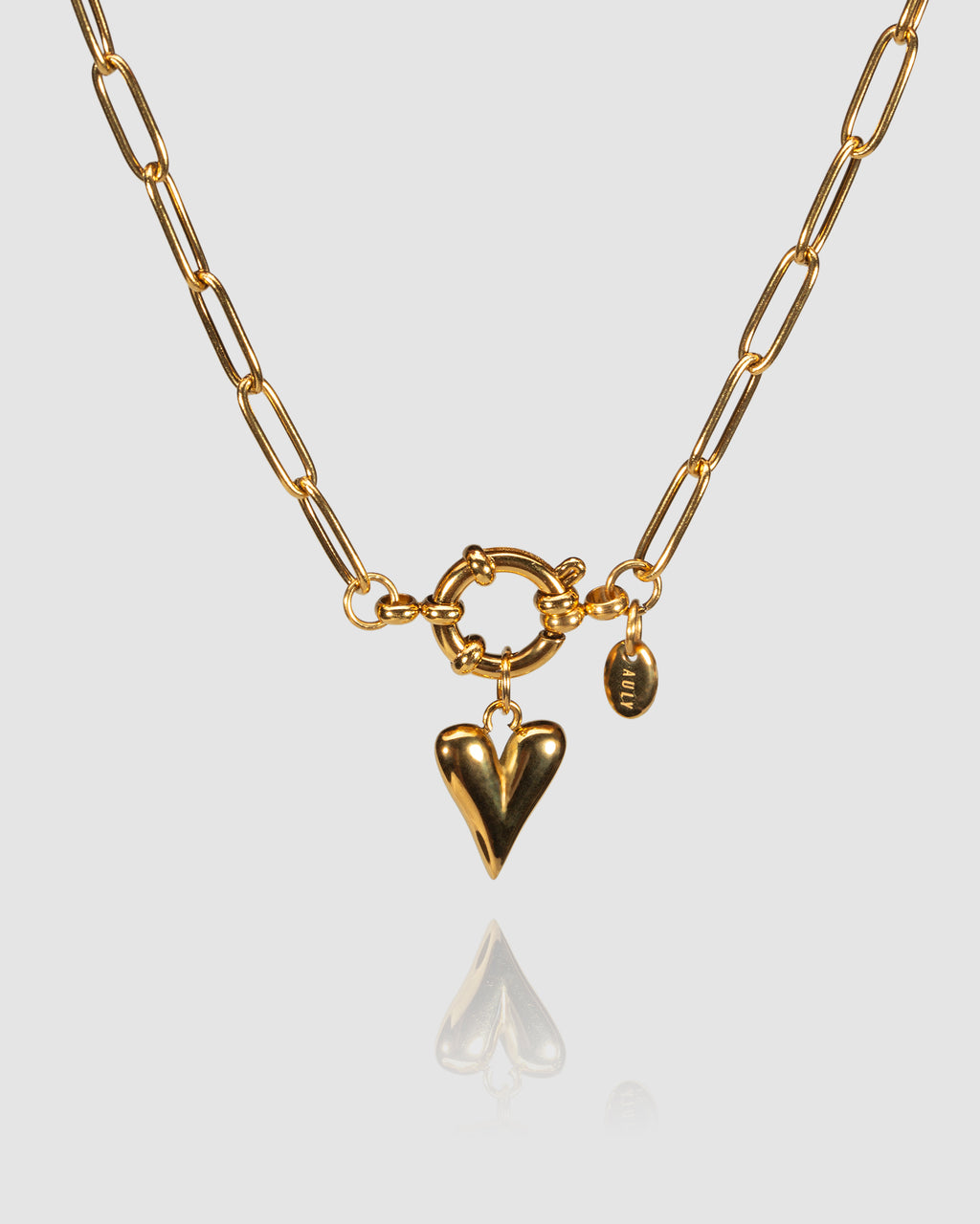 LINK & ORBIT CLASP NECKALCE