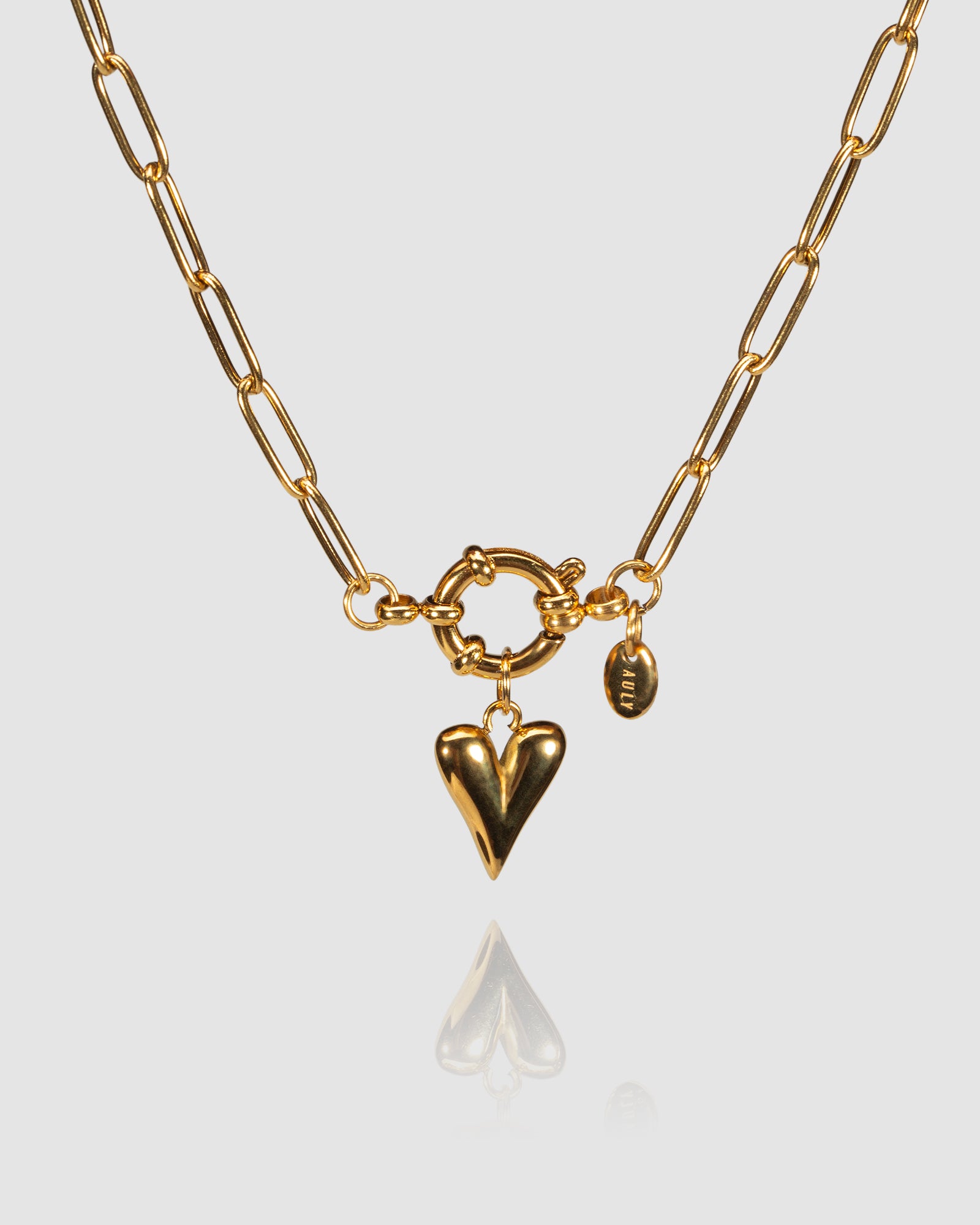 LINK & ORBIT CLASP NECKALCE