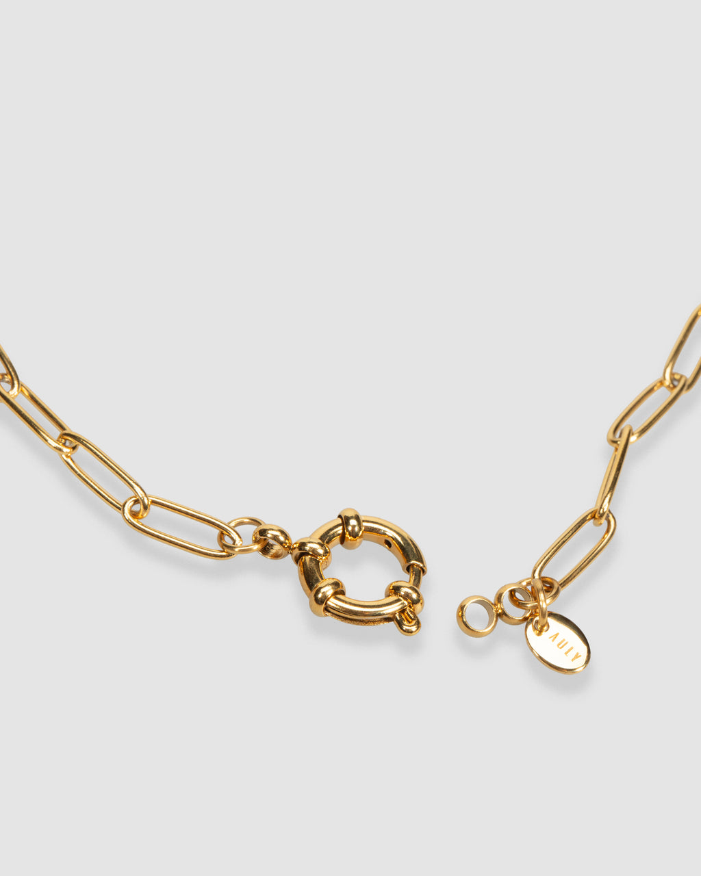 LINK & ORBIT CLASP NECKALCE