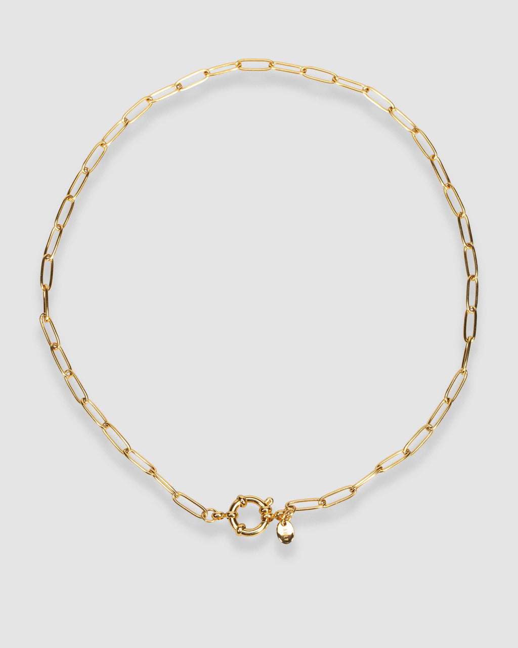 LINK & ORBIT CLASP NECKALCE