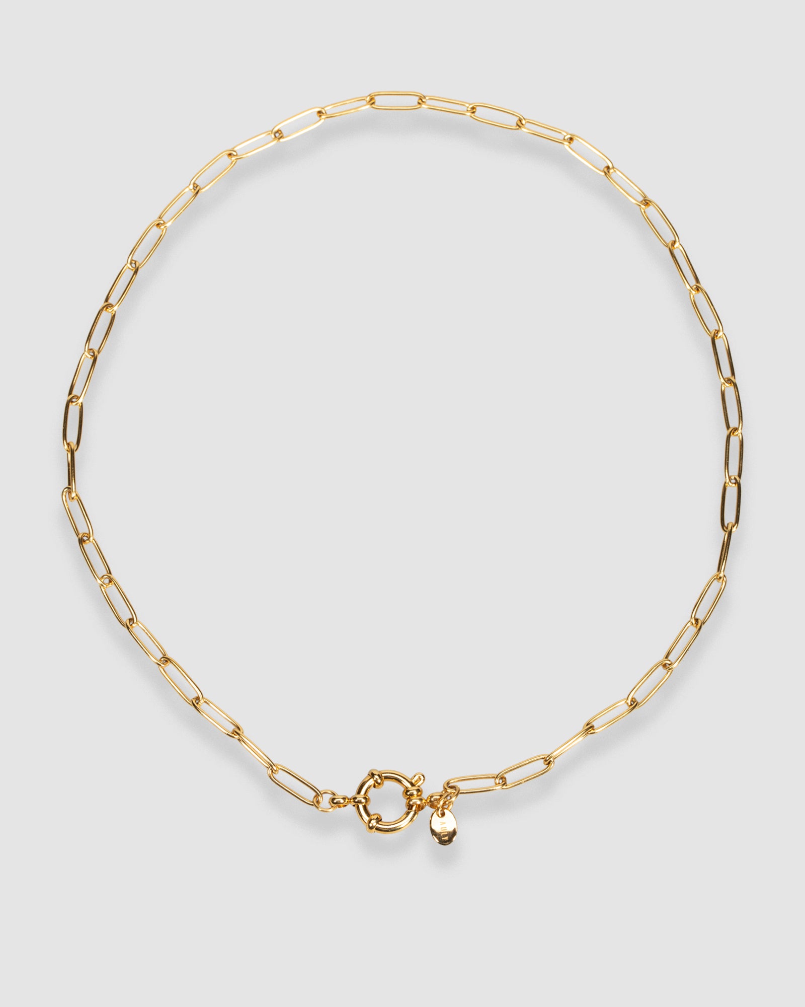 LINK & ORBIT CLASP NECKALCE
